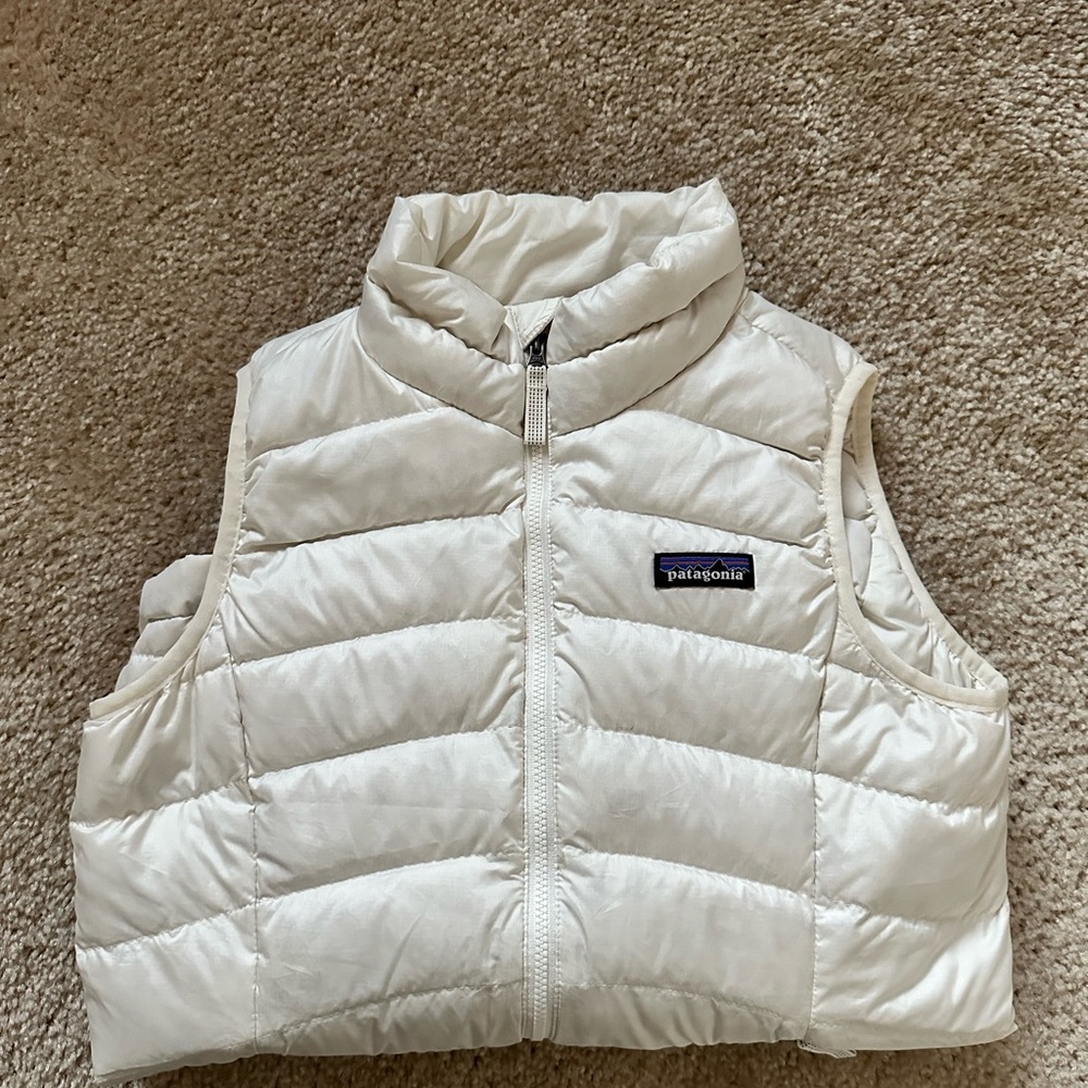 Patagonia White Puffer Vest